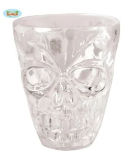 4 Verres à Shot Transparents Tête De Mort