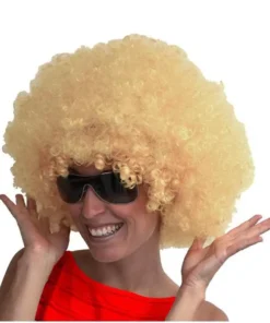 Perruque Afro Blond