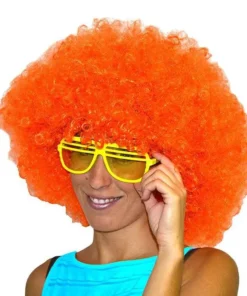 Perruque Afro Orange