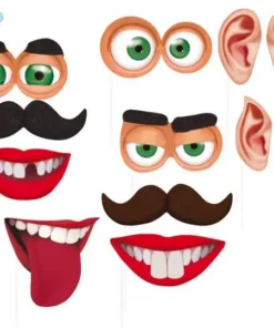Photobooth Géant Cartoon 12 Pièces