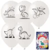 Kit 5 Ballons à Colorier Dinosaures -Halloween Soldes Magasin 89f1197bf69c0393c746006f20f34582