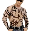 Tee Shirt Tatoo Tribal Homme -Halloween Soldes Magasin c61f0cb574037d249c2cccd105214fdc