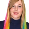 Paire D'extensions Cheveux Fluo Jaune -Halloween Soldes Magasin d5576b4586f4966cb31fcccced98c507