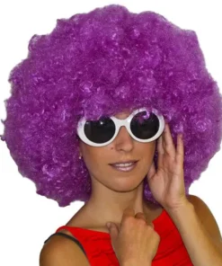 Perruque Afro Violette