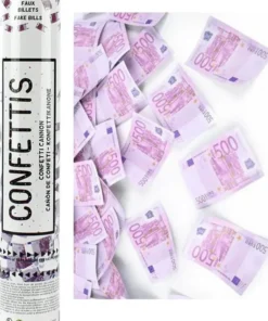 Canon à Confettis 30cm Faux Billets
