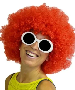 Perruque Afro Rouge