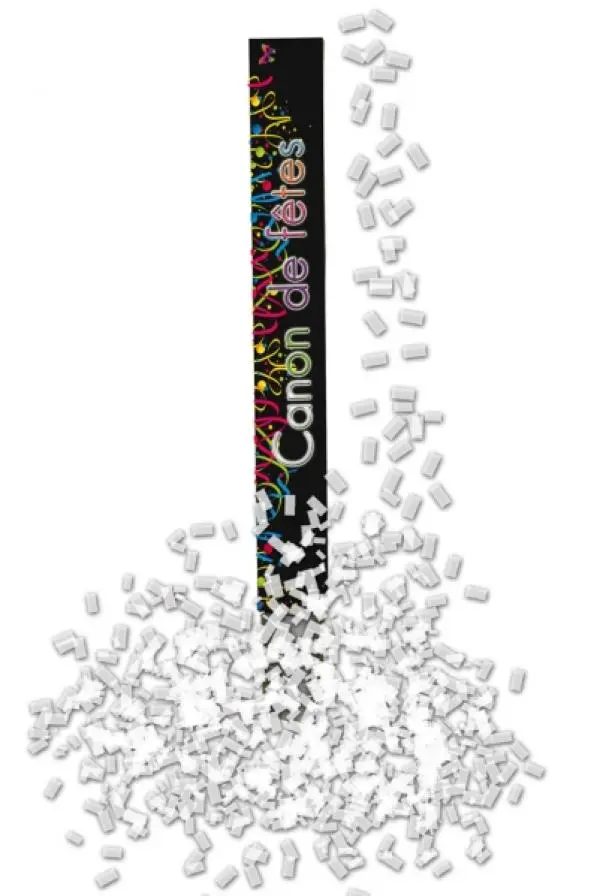 Canon A Confettis Blancs 80cm 3 Canon A Confettis Blancs 80cm