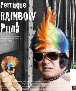 Perruque Punk Crete Multicolore